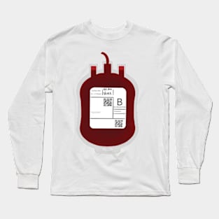 B- Blood Bags Long Sleeve T-Shirt